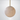 Hand-Carved Alabaster Globe Pendant