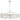 Tania Glass  Linear Chandelier 51"