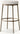 Thadeus Backless Fabric Swivel Bar and Counter Stool Living Room